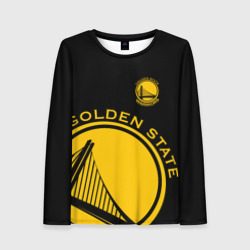 Женский лонгслив 3D Golden state warriors лого