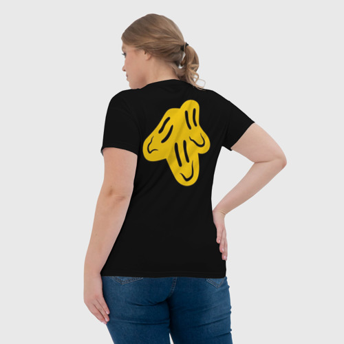 Женская футболка 3D с принтом Пошлая Молли, вид сзади #2