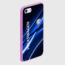 Чехол для iPhone 5/5S матовый Volkswagen logo sport - фото 2