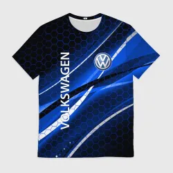 Мужская футболка 3D Volkswagen logo sport