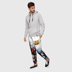 Мужские брюки 3D FC Barcelona logobombing - фото 2
