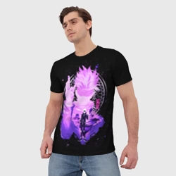 Мужская футболка 3D Магическая битва: Сатору Годжо - фото 2