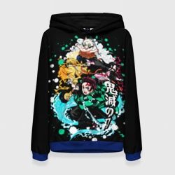 Женская толстовка 3D Клинок рассекающий демонов главные Герои