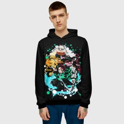 Мужская толстовка 3D Клинок рассекающий демонов главные Герои - фото 2