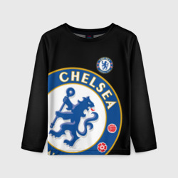 Детский лонгслив 3D Челси chelsea Big logo