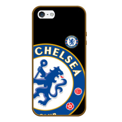 Чехол для iPhone 5/5S матовый Челси chelsea Big logo