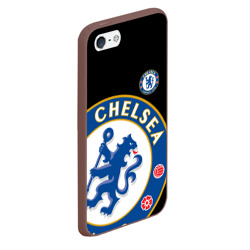 Чехол для iPhone 5/5S матовый Челси chelsea Big logo - фото 2