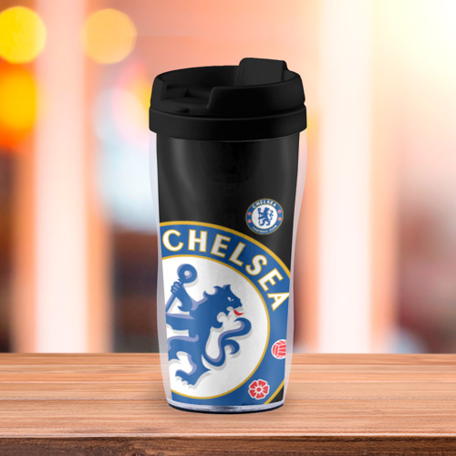 Термокружка-непроливайка Челси chelsea Big logo, цвет черный - фото 3