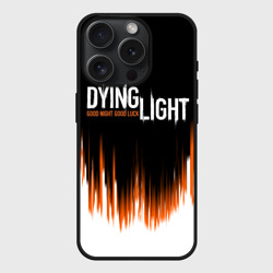 Чехол силиконовый для Apple iPhone 15 Pro матовый Dying light good night and good luck