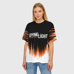 Женская футболка oversize 3D Dying light good night and good luck - фото 2