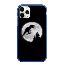 Чехол для iPhone 11 Pro Max матовый T-rex на луне