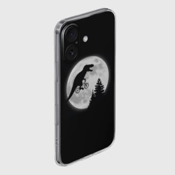 Чехол для iPhone 16 силиконовый с защитой камеры T-rex на луне - фото 2