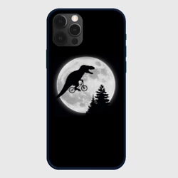 Чехол для iPhone 12 Pro Max T-rex на луне