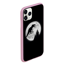 Чехол для iPhone 11 Pro Max матовый T-rex на луне - фото 2