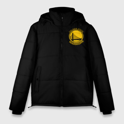 Мужская зимняя куртка 3D Golden state warriors black style