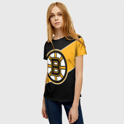 Женская футболка 3D Бостон Брюинз, Boston Bruins - фото 2