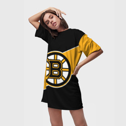 Платье-футболка 3D Бостон Брюинз, Boston Bruins - фото 2
