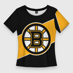 Женская футболка 3D Slim Бостон Брюинз, Boston Bruins