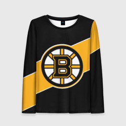 Женский лонгслив 3D Бостон Брюинз, Boston Bruins