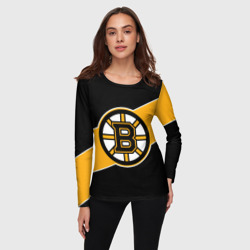 Женский лонгслив 3D Бостон Брюинз, Boston Bruins - фото 2