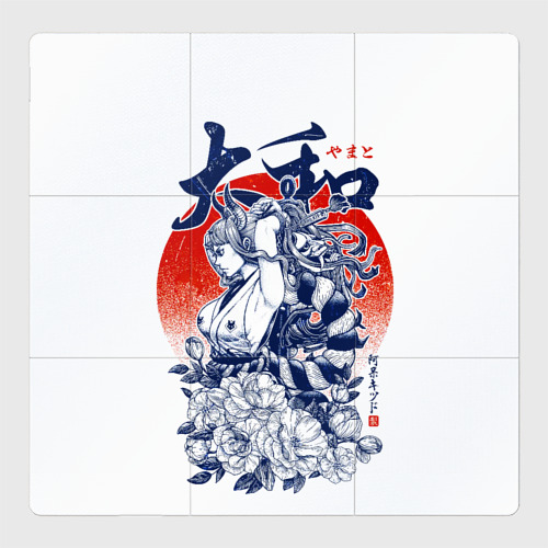 Магнитный плакат 3Х3 Ямато девушка самурай Ван Пис