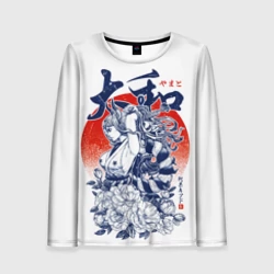Женский лонгслив 3D Ямато девушка самурай Ван Пис