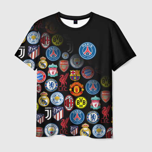 Мужская футболка 3D PSG logobombing