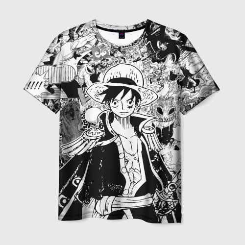 Мужская футболка с принтом Ван Пис, One Piece, манга, вид спереди №1