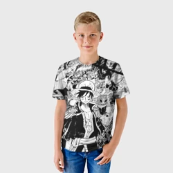 Детская футболка 3D Ван Пис, One Piece, манга - фото 2