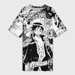 Платье-футболка 3D Ван Пис, One Piece, манга