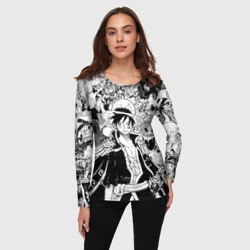 Женский лонгслив 3D Ван Пис, One Piece, манга - фото 2