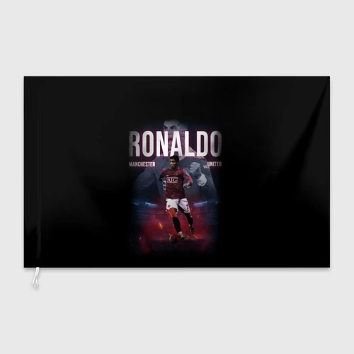 Флаг 3D Роналду герой Манчестера