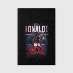 Обложка для паспорта матовая кожа Роналду герой Манчестера