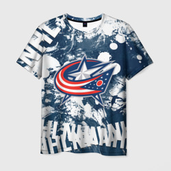 Мужская футболка 3D Коламбус Блю Джекетс, Columbus Blue Jackets