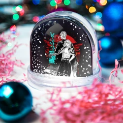 Игрушка Снежный шар Майки Токийские мстители неон лого - фото 2