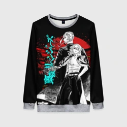 Женский свитшот 3D Майки Токийские мстители неон лого