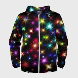 Мужская ветровка 3D Праздничные огоньки