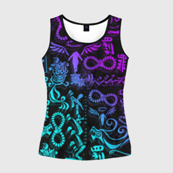 Женская майка 3D Тату Токийские мстители неон