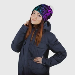 Шапка 3D c помпоном Тату Токийские мстители неон - фото 2