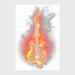 Магнитный плакат 2Х3 Burning guitar