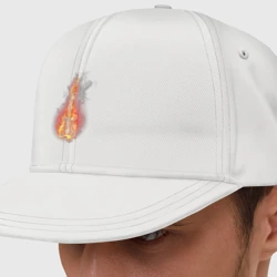 Кепка снепбек с прямым козырьком Burning guitar