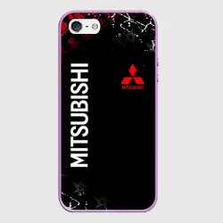 Чехол для iPhone 5/5S матовый Mitsubishi samurai Japan style иероглифы