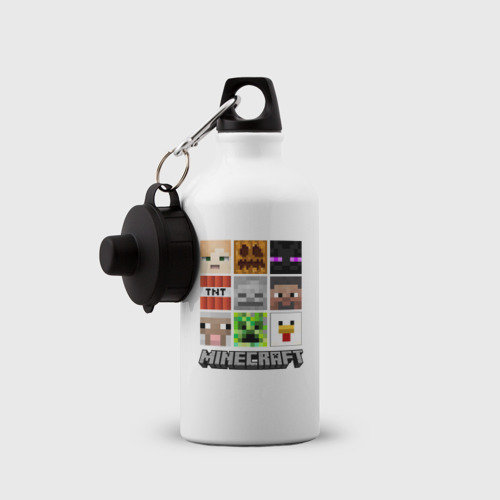 Бутылка спортивная Мир Майнкрафта, кубики - фото 3