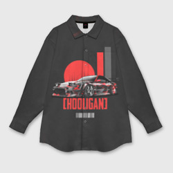 Женская рубашка oversize 3D Hooligan hoonigan