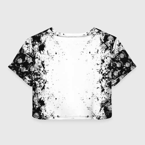 Женская футболка Crop-top 3D Overlord паттерн, цвет 3D печать - фото 2