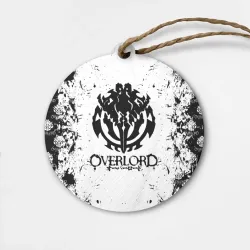 Деревянная игрушка круг Overlord паттерн