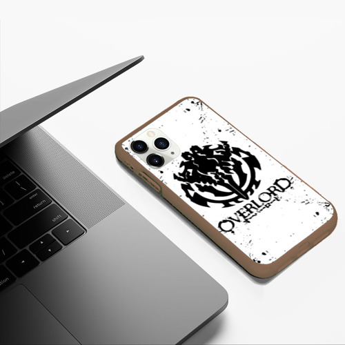 Чехол для iPhone 11 Pro Max матовый Overlord паттерн, цвет коричневый - фото 5