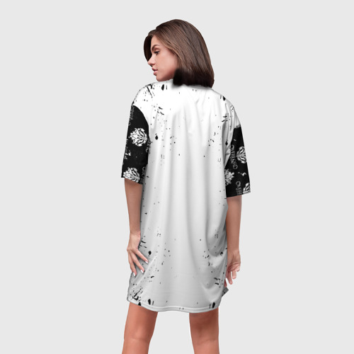 Платье-футболка 3D Overlord паттерн, цвет 3D печать - фото 4