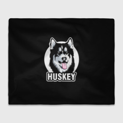 Плед 3D Собака Хаски Husky