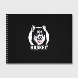 Альбом для рисования Собака Хаски Husky